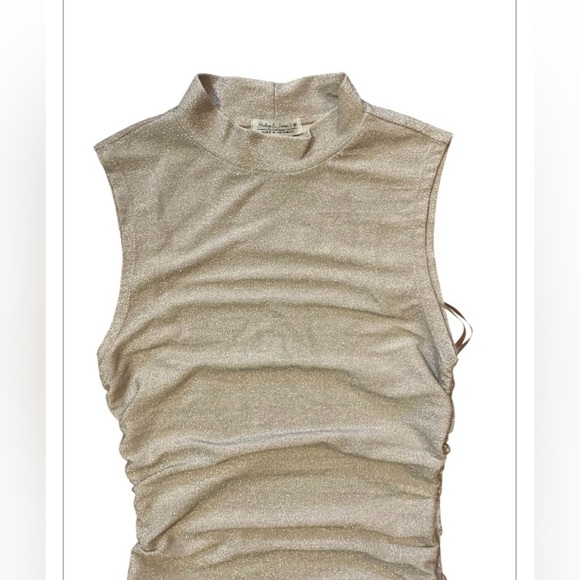 Harley & June Elegant Silver Shimmery Bodycon Sleeveless maxi Dress size medium - Picture 6 of 11